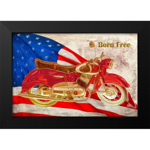 Born Free Black Modern Wood Framed Art Print by Murdock, Ramona