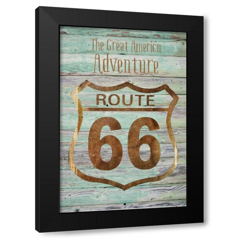 The Great American Adventure Black Modern Wood Framed Art Print with Double Matting by Murdock, Ramona