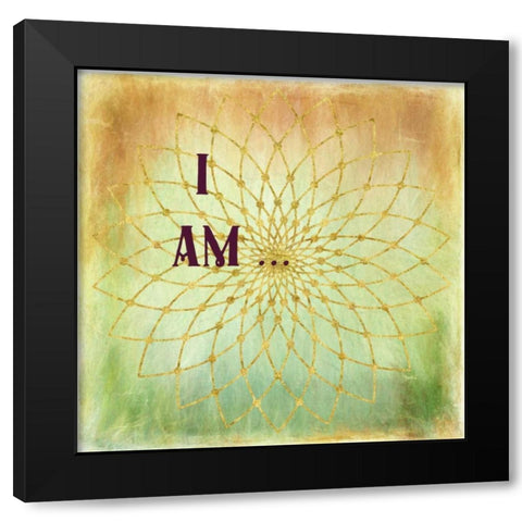 I Am Black Modern Wood Framed Art Print with Double Matting by Murdock, Ramona