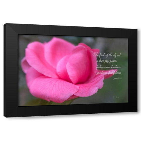 Fruit of the Spirit Black Modern Wood Framed Art Print by Murdock, Ramona