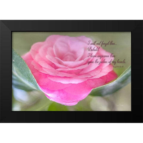 In His Hands Black Modern Wood Framed Art Print by Murdock, Ramona