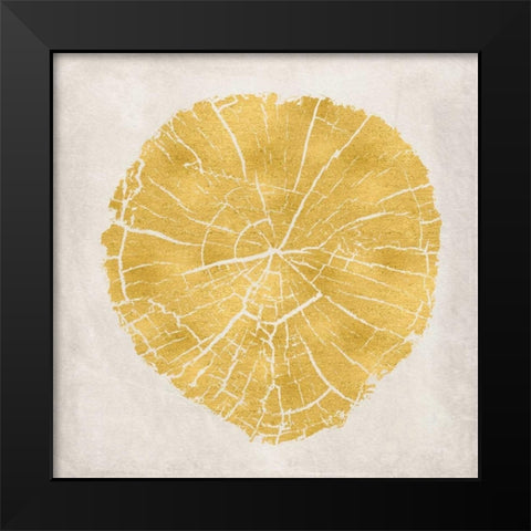 Tree Stump Golden IV Black Modern Wood Framed Art Print by Murdock, Ramona