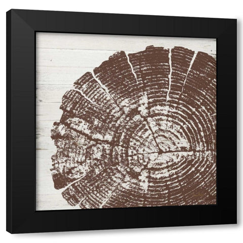 Tree Rings III Black Modern Wood Framed Art Print with Double Matting by Murdock, Ramona