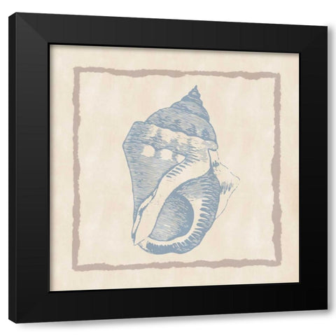 Shell II Black Modern Wood Framed Art Print by Murdock, Ramona