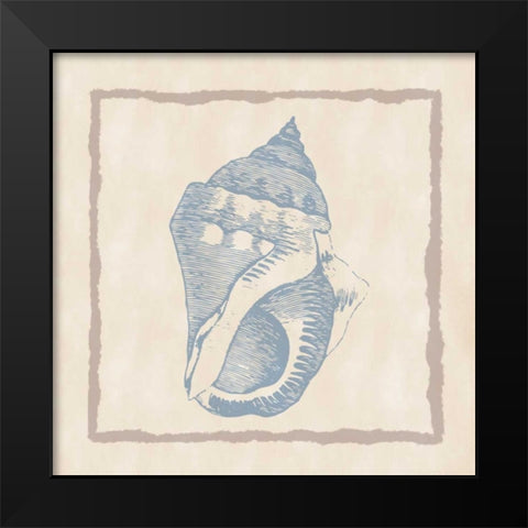 Shell II Black Modern Wood Framed Art Print by Murdock, Ramona