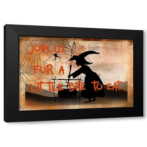 Join Us for a Bit to Eat Black Modern Wood Framed Art Print with Double Matting by Murdock, Ramona