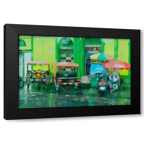 Rainy Day Iquitos Peru Black Modern Wood Framed Art Print with Double Matting by Murdock, Ramona