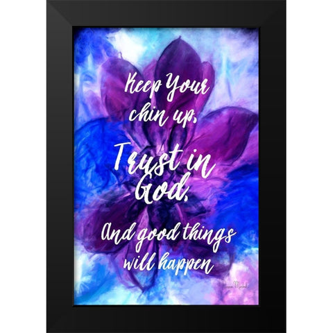 Chin Up Black Modern Wood Framed Art Print by Murdock, Ramona