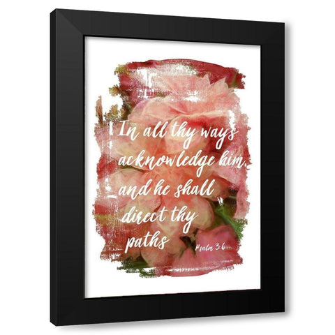 In All They Ways Black Modern Wood Framed Art Print by Murdock, Ramona