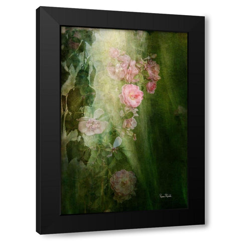 Evening Light on Roses II Black Modern Wood Framed Art Print by Murdock, Ramona