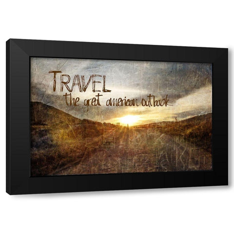 Travel, American Outback Black Modern Wood Framed Art Print with Double Matting by Murdock, Ramona