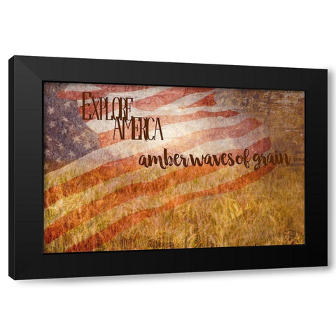 Amber Waves of Grain Black Modern Wood Framed Art Print with Double Matting by Murdock, Ramona