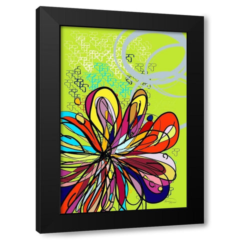 It Was a Riot Black Modern Wood Framed Art Print with Double Matting by Murdock, Ramona