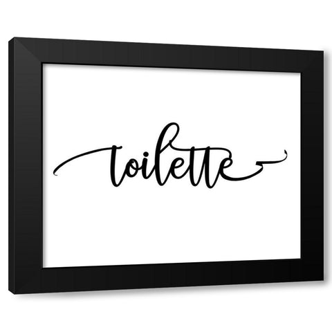 Toilette Black Modern Wood Framed Art Print with Double Matting by Murdock, Ramona