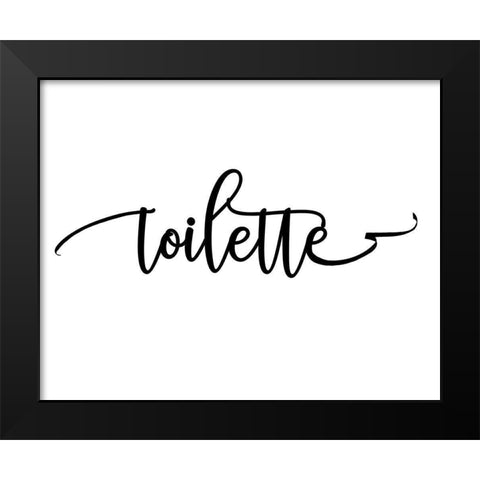 Toilette Black Modern Wood Framed Art Print by Murdock, Ramona