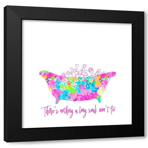 Long Soak Fix Black Modern Wood Framed Art Print by Murdock, Ramona