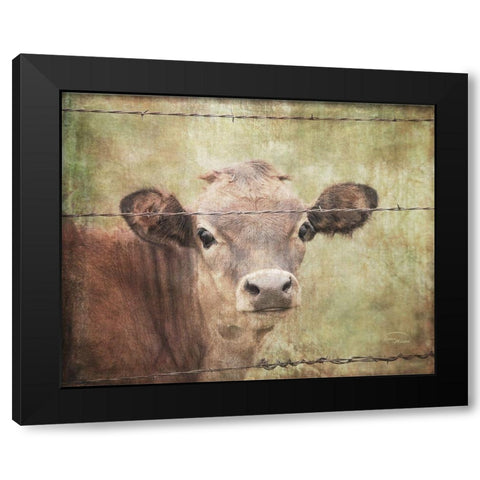 Little Bess Black Modern Wood Framed Art Print with Double Matting by Murdock, Ramona