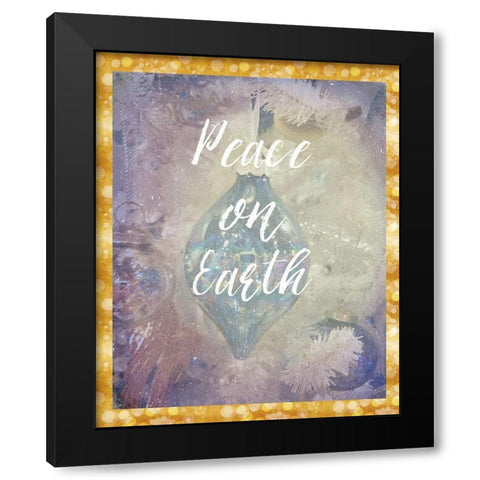Peace on Earth Black Modern Wood Framed Art Print by Murdock, Ramona