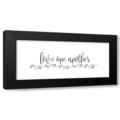 Love One Another Black Modern Wood Framed Art Print with Double Matting by Murdock, Ramona
