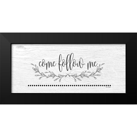 Come Follow Me Black Modern Wood Framed Art Print by Murdock, Ramona