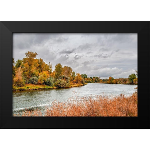 Snake River Autumn V Black Modern Wood Framed Art Print by Murdock, Ramona