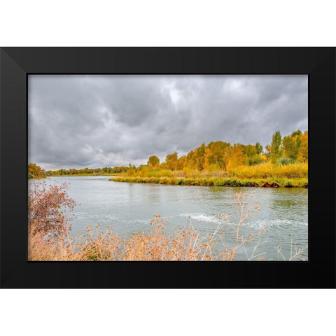 Snake River Autumn VI Black Modern Wood Framed Art Print by Murdock, Ramona
