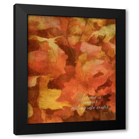 Summer Melting Into Winter Black Modern Wood Framed Art Print by Murdock, Ramona