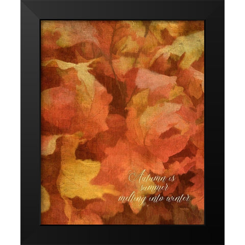 Summer Melting Into Winter Black Modern Wood Framed Art Print by Murdock, Ramona