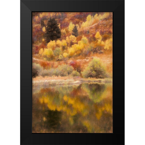 Hillside Reflection Black Modern Wood Framed Art Print by Murdock, Ramona
