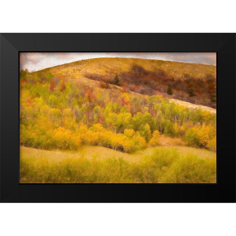 Autumn on the Hill Black Modern Wood Framed Art Print by Murdock, Ramona