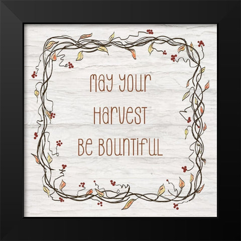 Your Harvest Be Bountiful II Black Modern Wood Framed Art Print by Murdock, Ramona