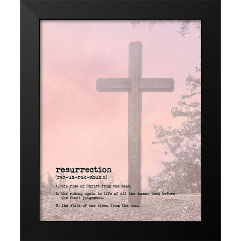 Resurrection III Black Modern Wood Framed Art Print by Murdock, Ramona