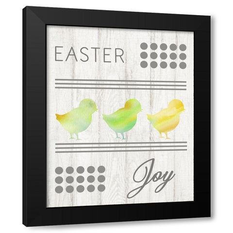 Easter Joy Black Modern Wood Framed Art Print with Double Matting by Murdock, Ramona