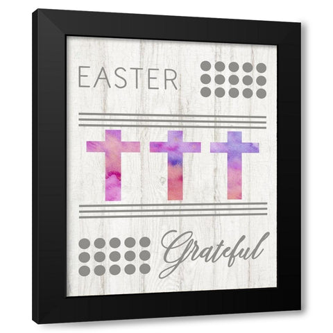 Easter Grateful Black Modern Wood Framed Art Print by Murdock, Ramona