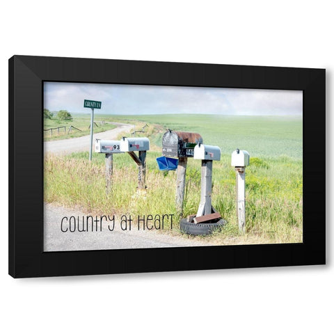 Country at Heart Black Modern Wood Framed Art Print by Murdock, Ramona