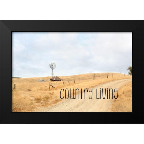 Country Living Black Modern Wood Framed Art Print by Murdock, Ramona