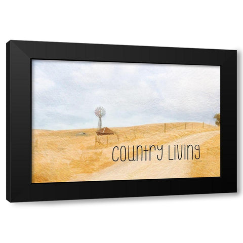 Country Living Black Modern Wood Framed Art Print by Murdock, Ramona
