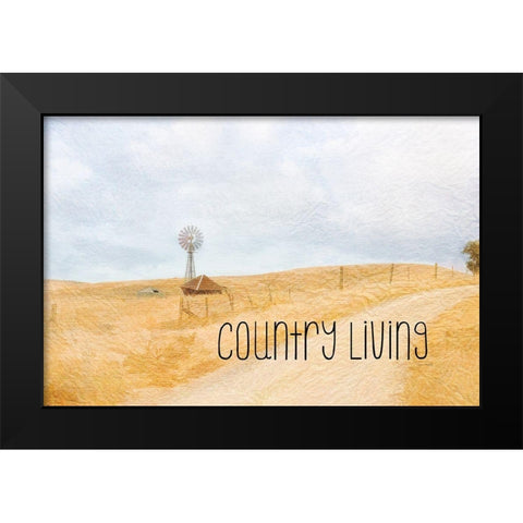 Country Living Black Modern Wood Framed Art Print by Murdock, Ramona