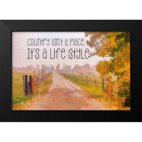 Country Style Black Modern Wood Framed Art Print by Murdock, Ramona