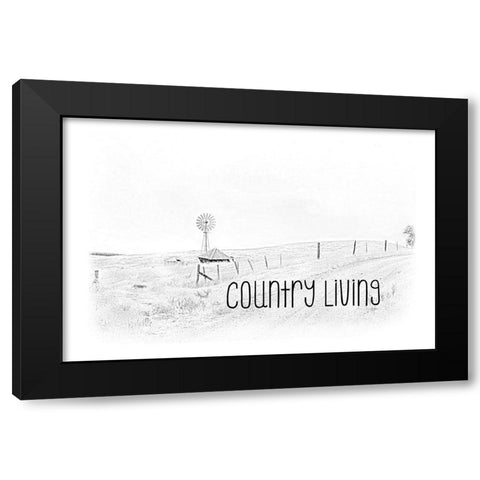 Country Living Black Modern Wood Framed Art Print by Murdock, Ramona