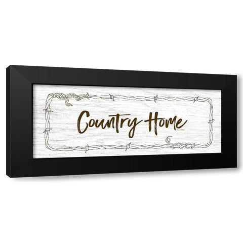 Country Home Black Modern Wood Framed Art Print by Murdock, Ramona
