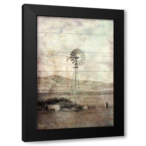 Windmill in Your Mind Black Modern Wood Framed Art Print with Double Matting by Murdock, Ramona