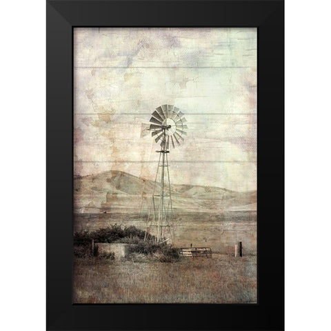 Windmill in Your Mind Black Modern Wood Framed Art Print by Murdock, Ramona
