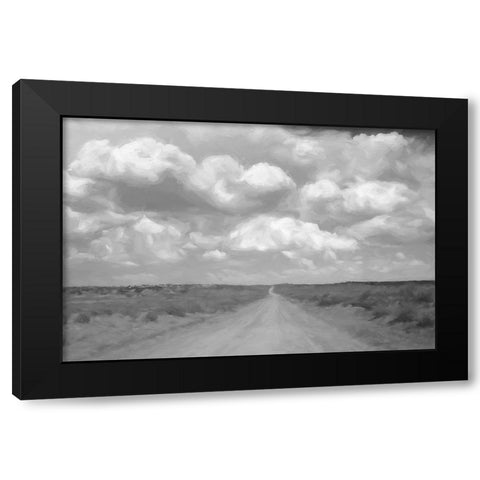 Endless Road Black Modern Wood Framed Art Print by Murdock, Ramona
