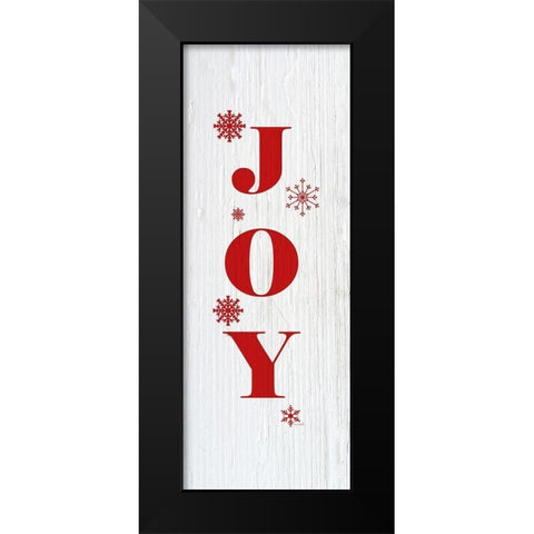Joy Black Modern Wood Framed Art Print by Murdock, Ramona