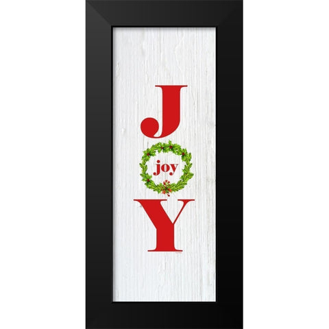Joy Black Modern Wood Framed Art Print by Murdock, Ramona
