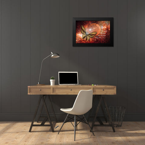 He Counts the Stars Black Modern Wood Framed Art Print by Murdock, Ramona