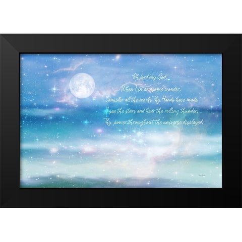 How Great Thou Art Black Modern Wood Framed Art Print by Murdock, Ramona