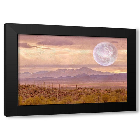 Another Place, Another Time Black Modern Wood Framed Art Print by Murdock, Ramona