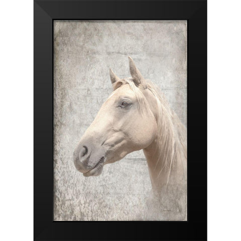 Him Textured Black Modern Wood Framed Art Print by Murdock, Ramona
